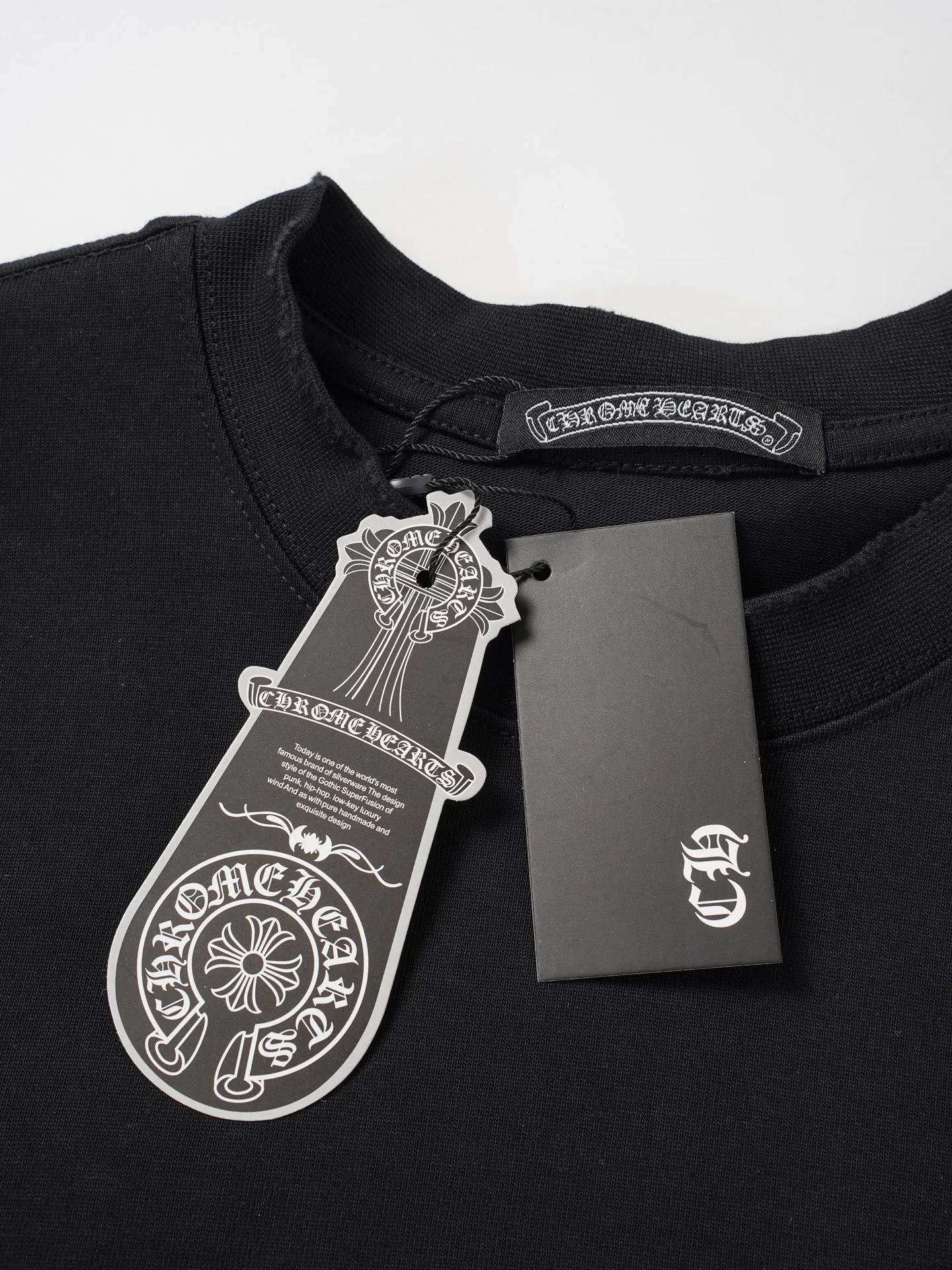 Chrome Hearts/ T ， ， ， ！！ ， ！ # ， ； 。 oversize ， ！ ， ！ “ ” 💏 : Black White Size: S-XL